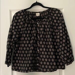 🖤Marea by Liz Joy Black Mini Meadow Sophie Top